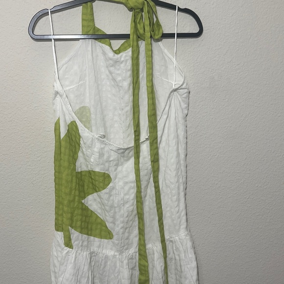 Anthropologie women’s dress MIDI Sz M CELANDINE SLEEVELESS SQUARE-NECK - Picture 7 of 13